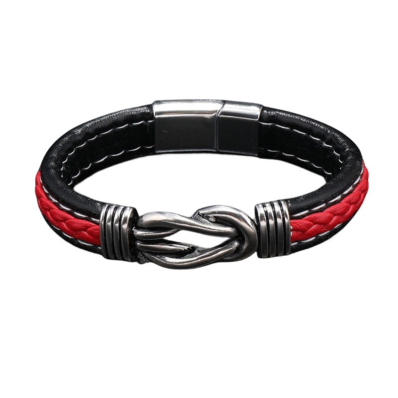 Fashion Luxury Men'S Magnetic Clasp Leather Jewelry Bracelet Braid Bracelets & Bangles for women