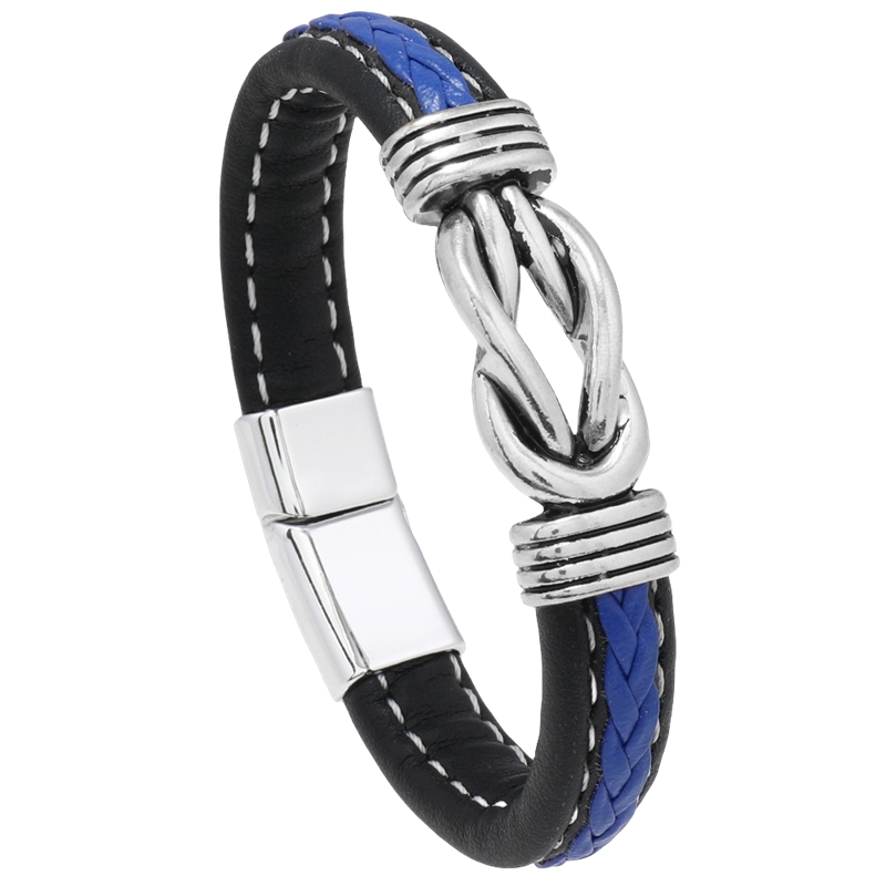 Fashion Luxury Men'S Magnetic Clasp Leather Jewelry Bracelet Braid Bracelets & Bangles for women