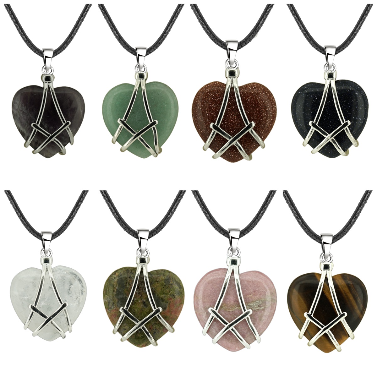 Best Friend Necklace for Women Girls Diamond Barbie Castle Gemstone Heart Pendant SN1392S