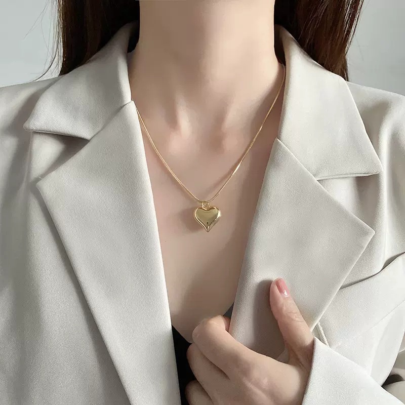 Love Heart Pendant Necklace for Women Men SN1479 Dainty Love Chain  Choker Valentine’s Day Mothers Day Jewelry Gifts for Her