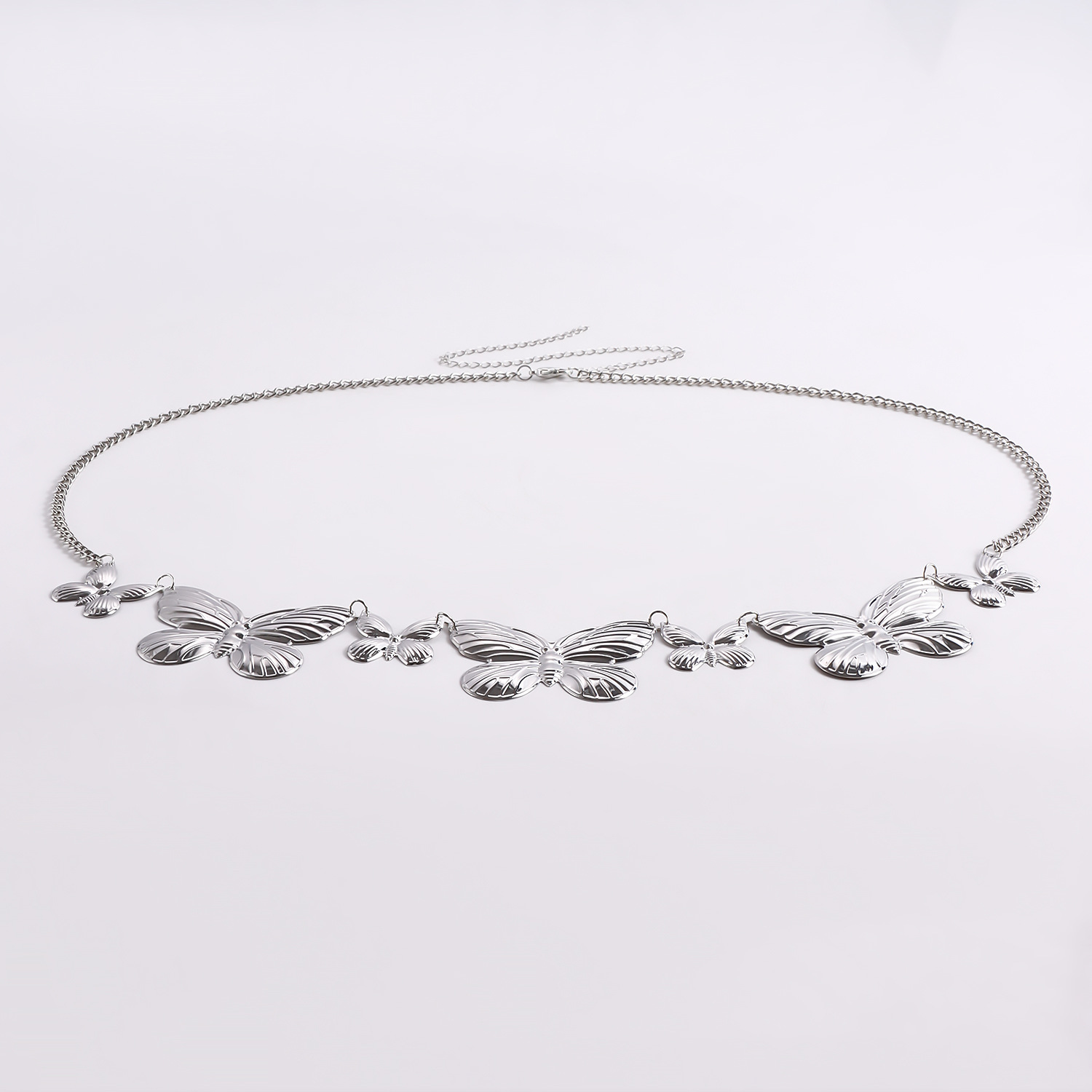 Butterfly Waist Belly Chain for Women Girls Boho Long Tassel Metal Belt Summer Adjustable Skinny Beach Bikini Body Jewelry Dress Skirt