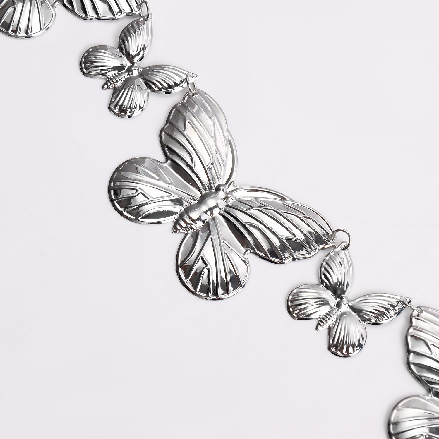 Butterfly Waist Belly Chain for Women Girls Boho Long Tassel Metal Belt Summer Adjustable Skinny Beach Bikini Body Jewelry Dress Skirt