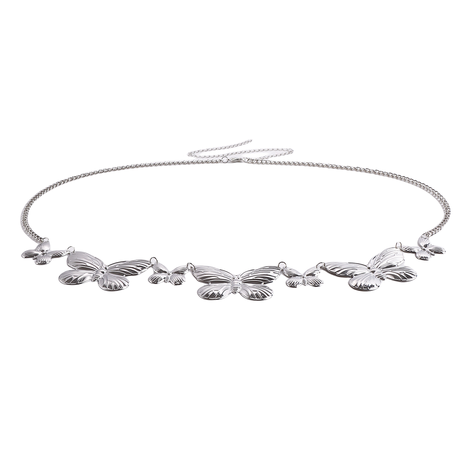 Butterfly Waist Belly Chain for Women Girls Boho Long Tassel Metal Belt Summer Adjustable Skinny Beach Bikini Body Jewelry Dress Skirt