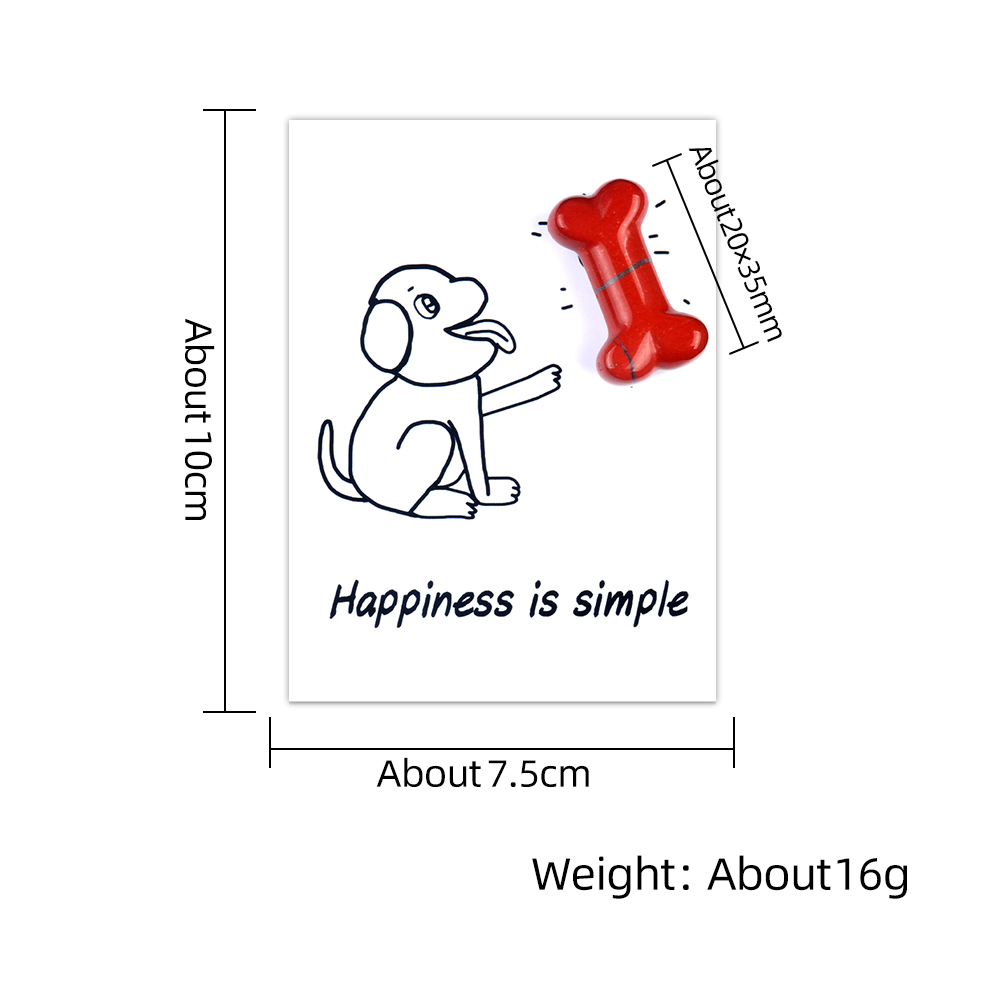 Handmade Craved Gemstone Bone 20X35MM for Home or Office Decor with Paper Card Packing SP1343