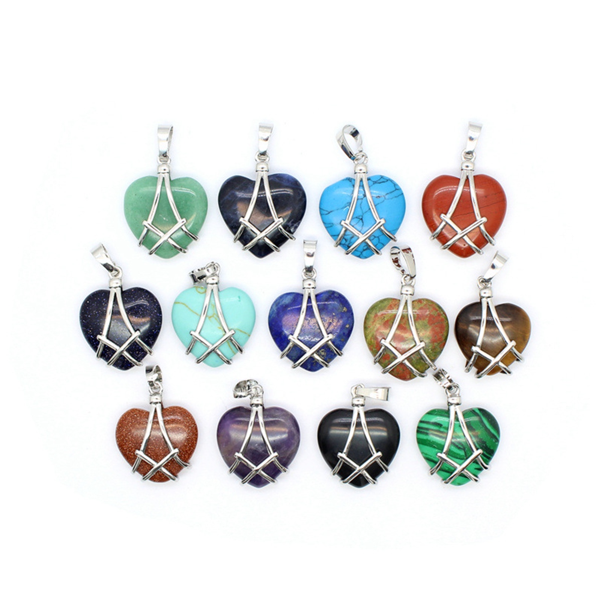 Best Friend Necklace for Women Girls Diamond Barbie Castle Gemstone Heart Pendant SN1392S