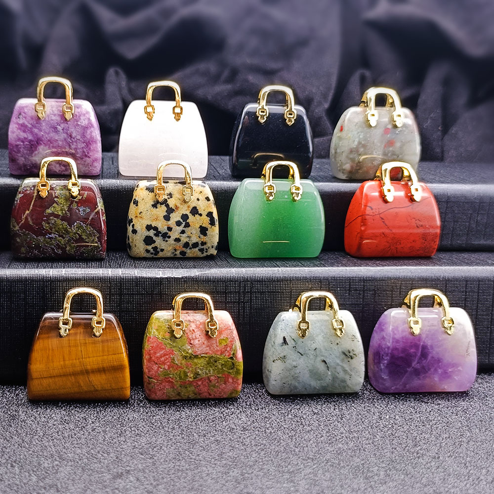 Handmade Craved Mini Handbag Pendant 25x27MM  SP1439