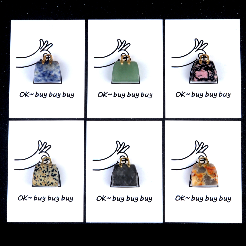 Handmade Craved Mini Handbag Pendant 25x27MM Card Packing SP1439G