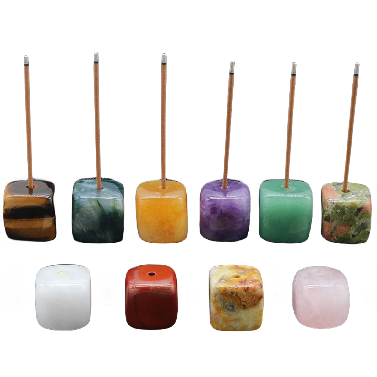 Cube Gemstone for Home Decor 20MM Square Healing Power Crystal Block 