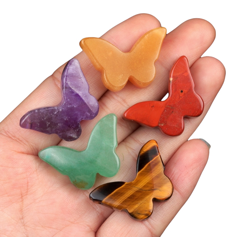 Butterfly Gemstone Pendant 20x30mm for Making Jewelry Necklace