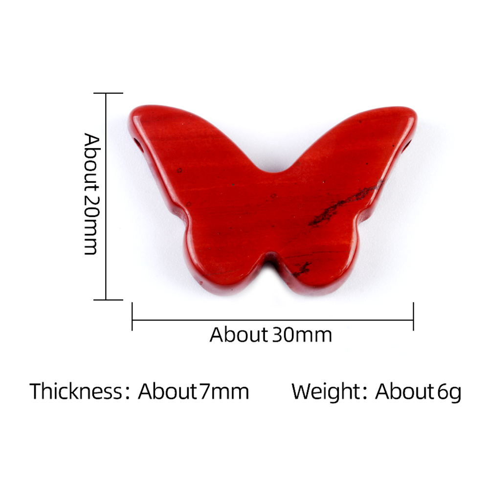 Butterfly Gemstone Pendant 20x30mm for Making Jewelry Necklace