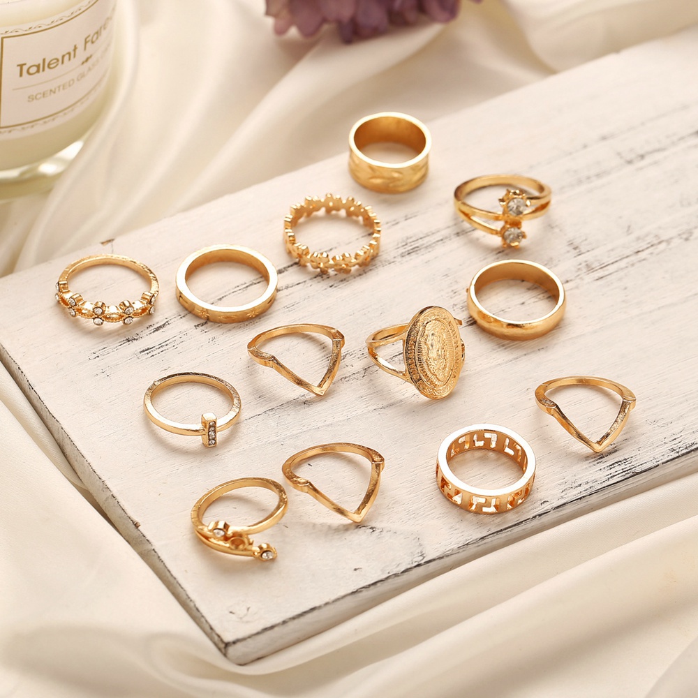 Alloy Stackable Knuckle Set Rings for Women Girls SR0078