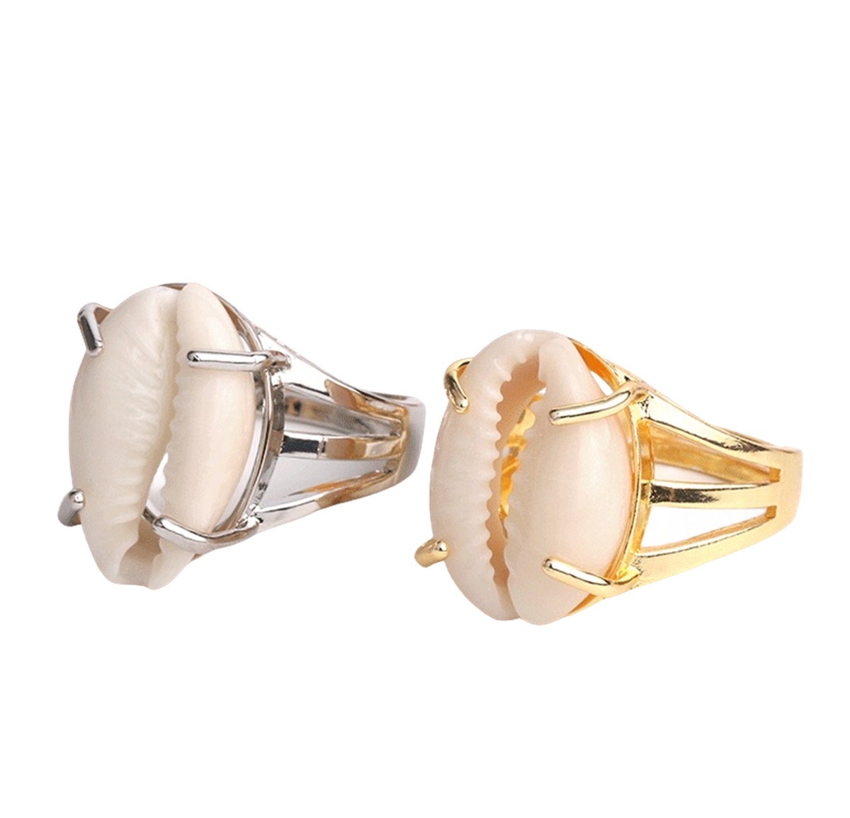 Natural Sea Conch Shell Rings For Women Anniversary Birthday Wedding Gift 