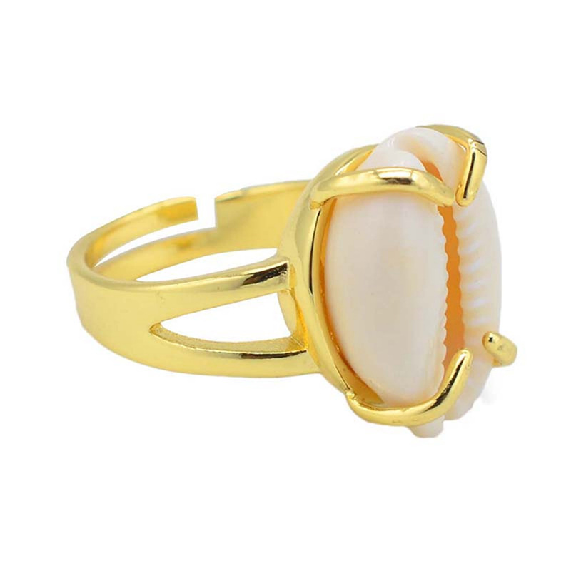 Natural Sea Conch Shell Rings For Women Anniversary Birthday Wedding Gift 