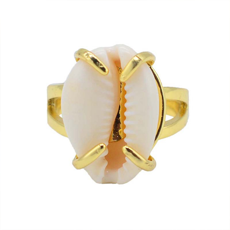 Natural Sea Conch Shell Rings For Women Anniversary Birthday Wedding Gift 
