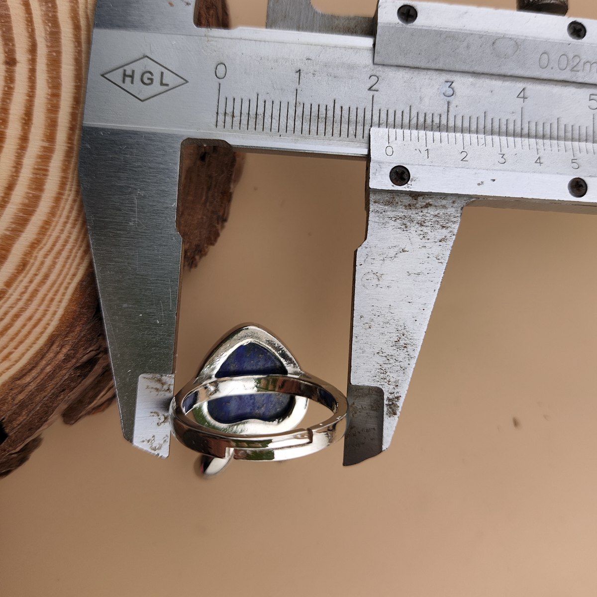 Silver Rabbit Stone Rings for Women Girl Adjustable 15MM Heart Gemstone Cabochons Rings SR0180S