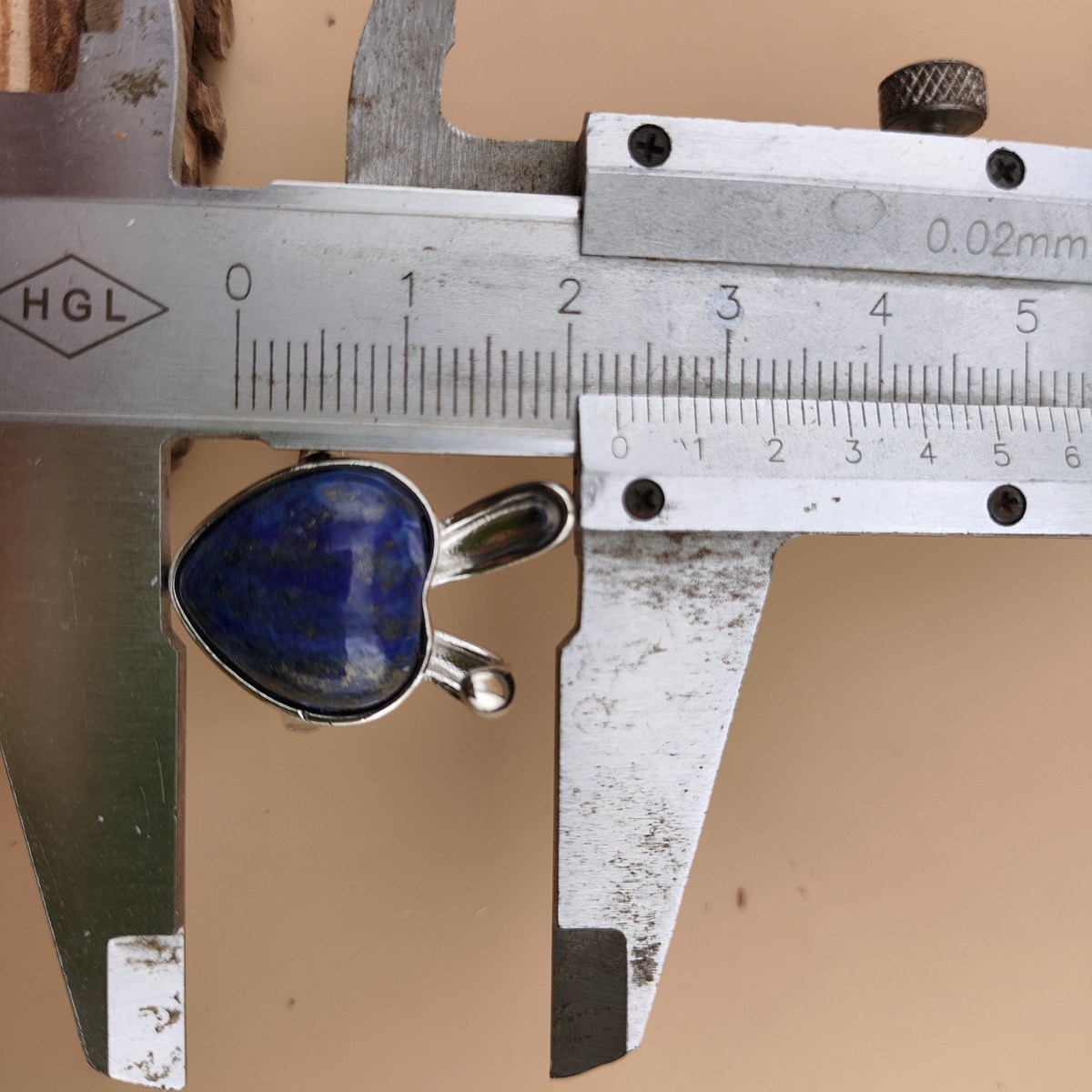 Silver Rabbit Stone Rings for Women Girl Adjustable 15MM Heart Gemstone Cabochons Rings SR0180S