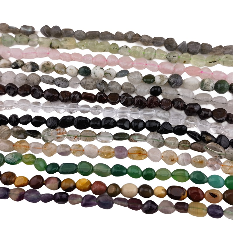 Loose  Irregular Tumbled Stone Beads 8-12MM  Natural Gemstone Crystal Rough Nugget 