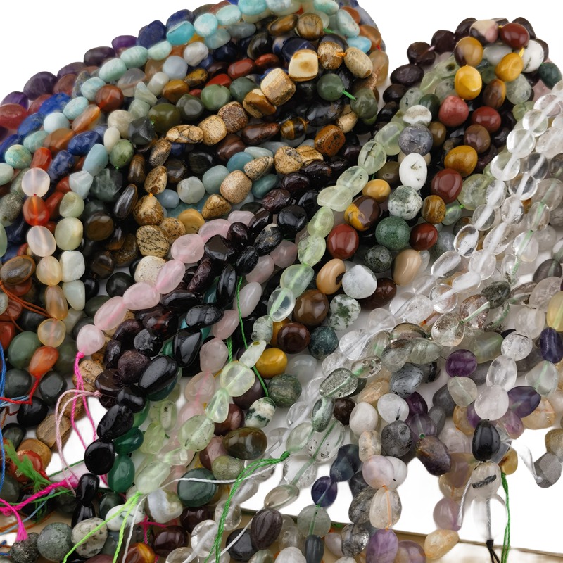 Loose  Irregular Tumbled Stone Beads 8-12MM  Natural Gemstone Crystal Rough Nugget 