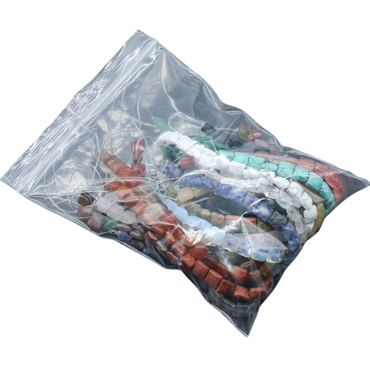 D8x8X5MM Faceted Square lice Gemstone Beads for Making Jewelry Natural Stone & Crystal Donut (Approx 50Pcs)