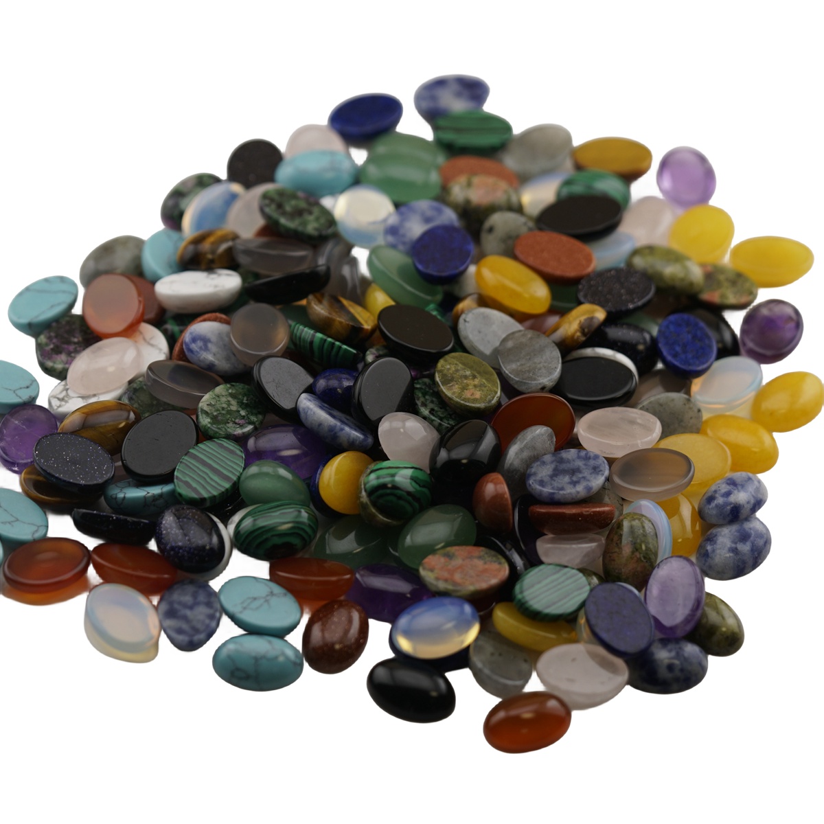 6x8MM Oval Gemstone Cabochons for Jewelry Making Flatback Semi-precious Stone CAB