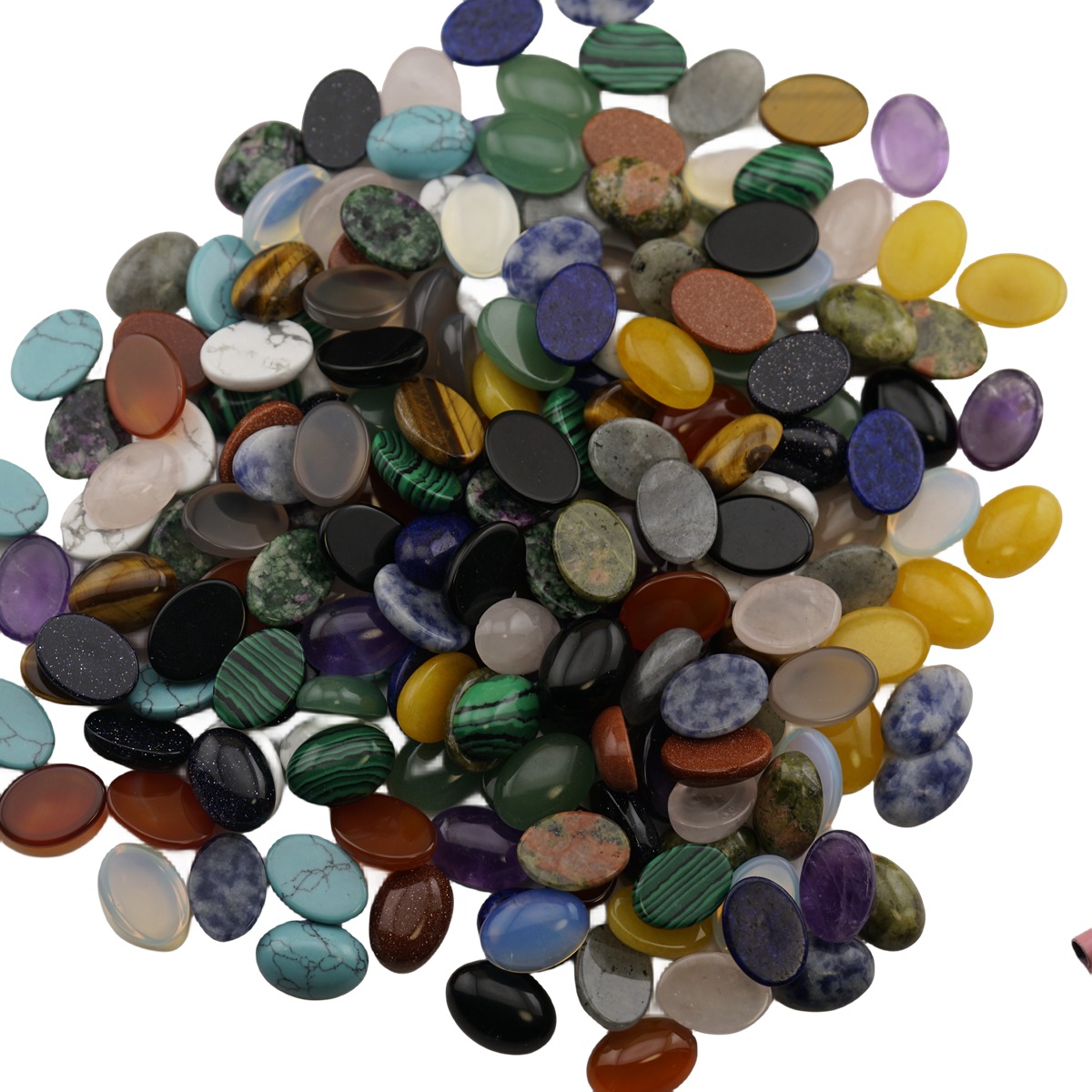 6x8MM Oval Gemstone Cabochons for Jewelry Making Flatback Semi-precious Stone CAB