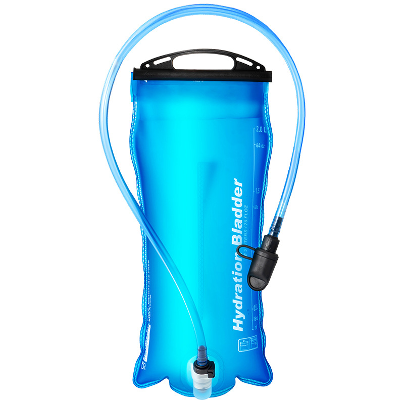 Outdoor folding water bag 2L for cycling, running, portable water bag for hiking, off-road sports, large capacity