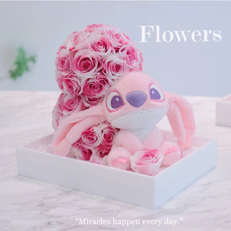 Eternal Flowers, Strawberries, Bears, Stitzer, Acrylic Decorative Plush Toys