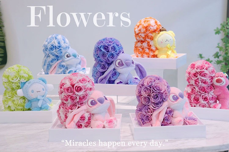 Eternal Flowers, Strawberries, Bears, Stitzer, Acrylic Decorative Plush Toys