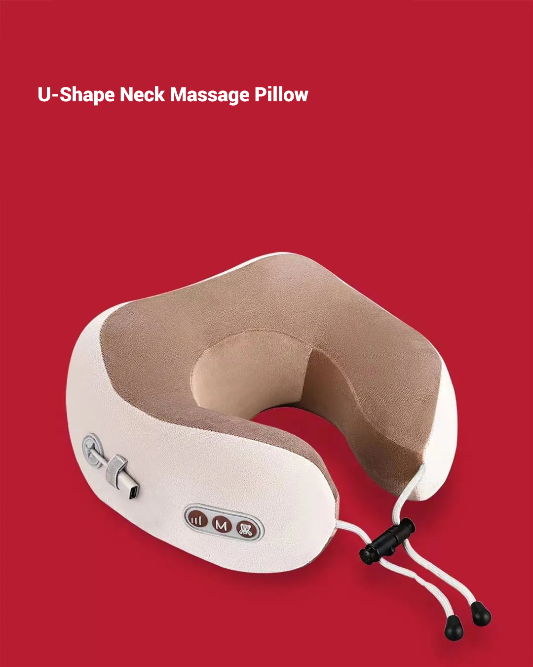 U-shaped neck protection massage pillow