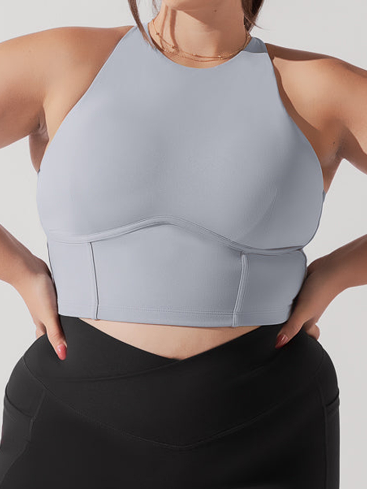 Basic Casual Sports Bra with Spaghetti Straps