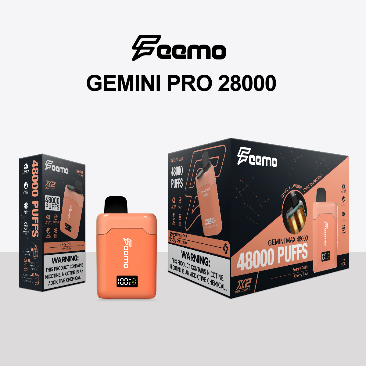 [Europe-PL01] Feemo GEMINI Max 48000 Kit 28+28ml 2 In 1