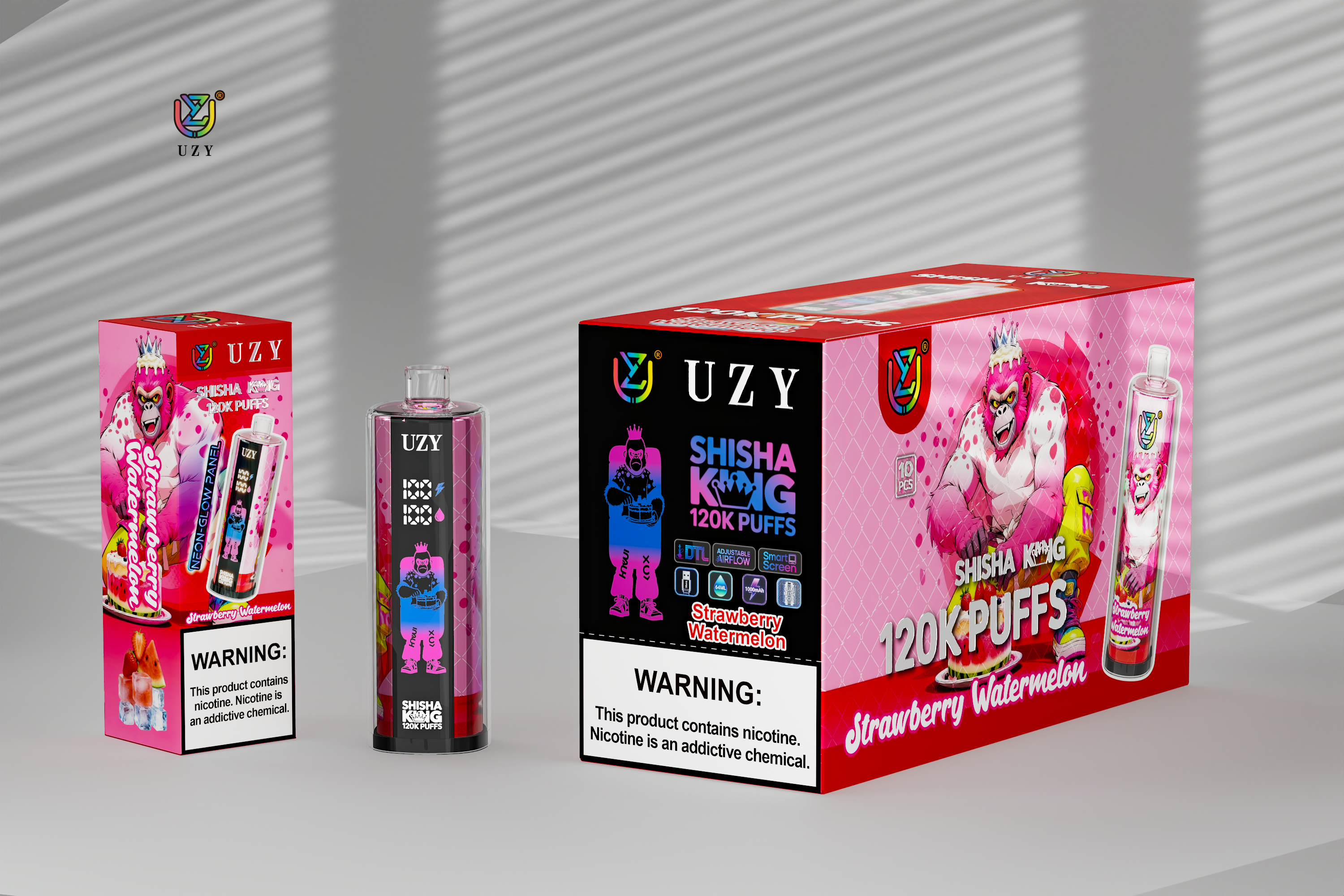 [Europe-DE01] UZY SHISHA KING 120000 kit 64ml