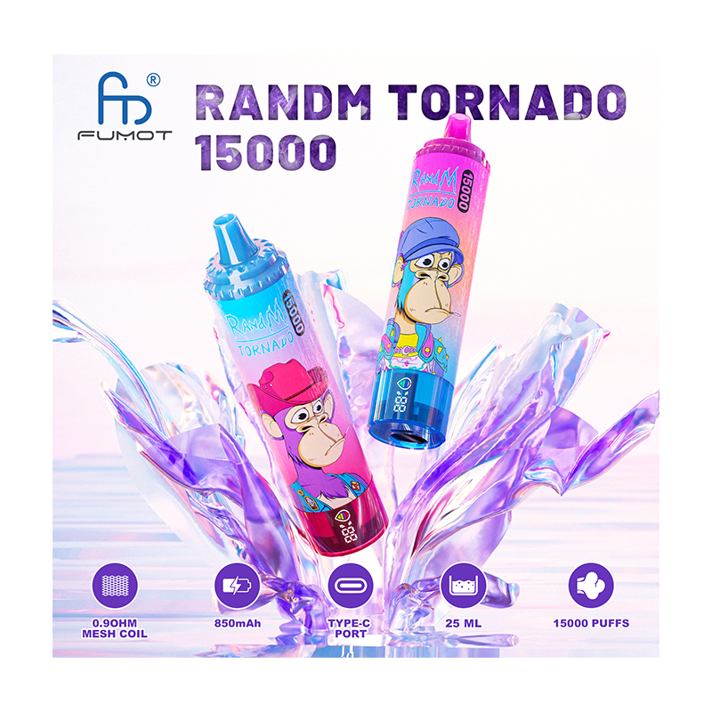 [Europe-PL01] Authentic Fumot RANDM TORNADO 15000 Kit 25ml