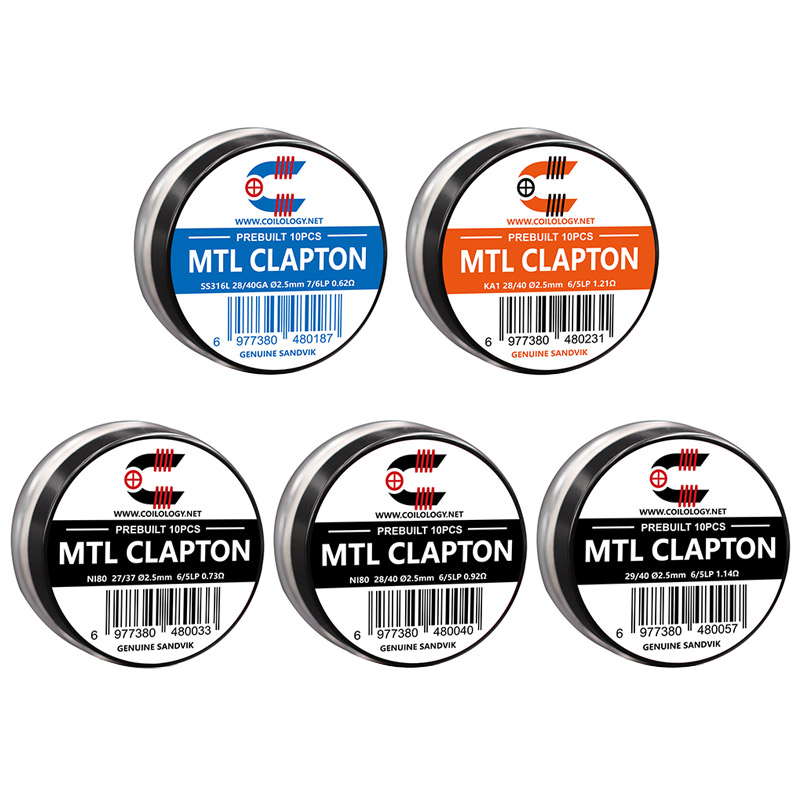 [Global-CN02] 10pcs Coilology Pre-built MTL Clapton Coil