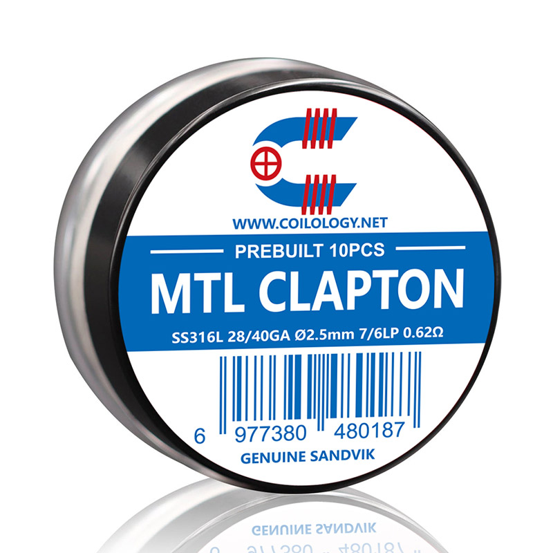 [Global-CN02] 10pcs Coilology Pre-built MTL Clapton Coil