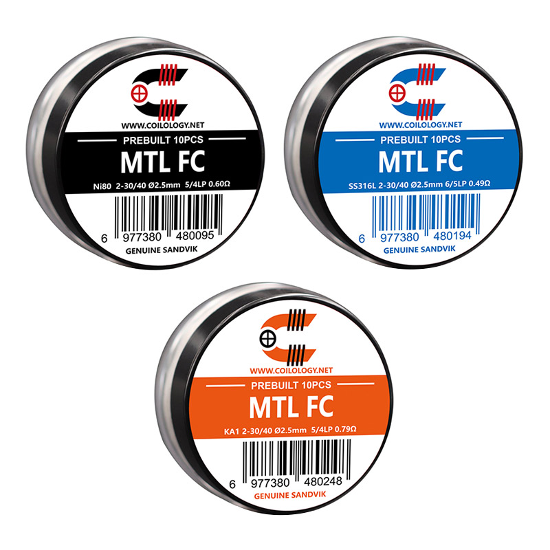 [Global-CN02][Pre-order] 10pcs Coilology Pre-built MTL FC Coil