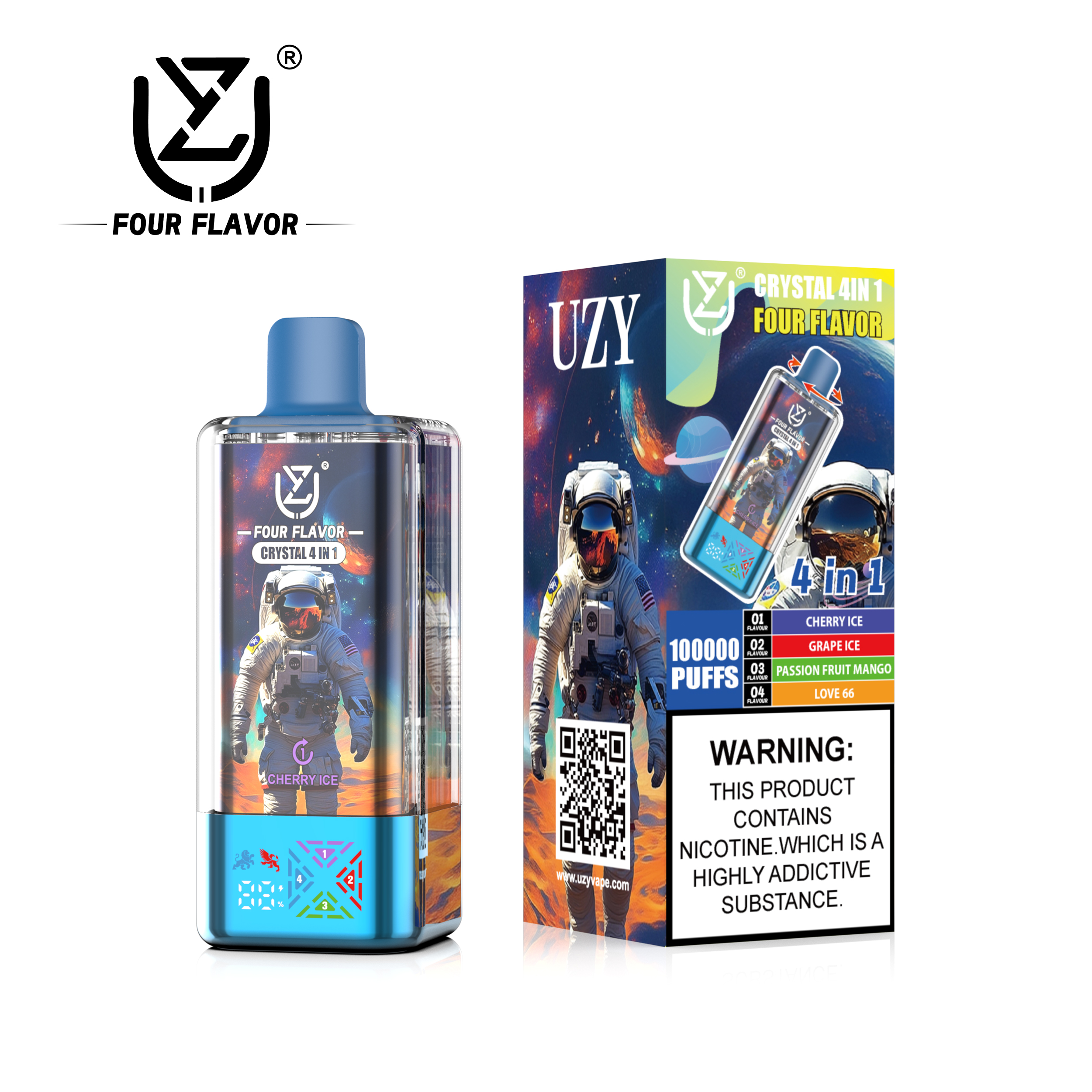 [Europe-DE01][Wholesale] UZY Crystal 100K 100000 Kit 56ml 4-in-1 Free Shipping