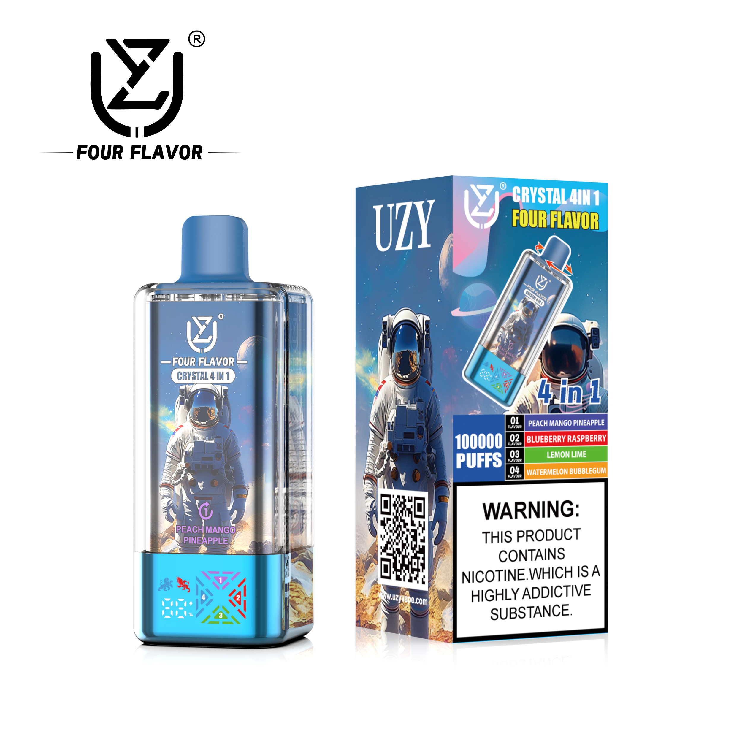 [Europe-DE01][Wholesale] UZY Crystal 100K 100000 Kit 56ml 4-in-1 Free Shipping