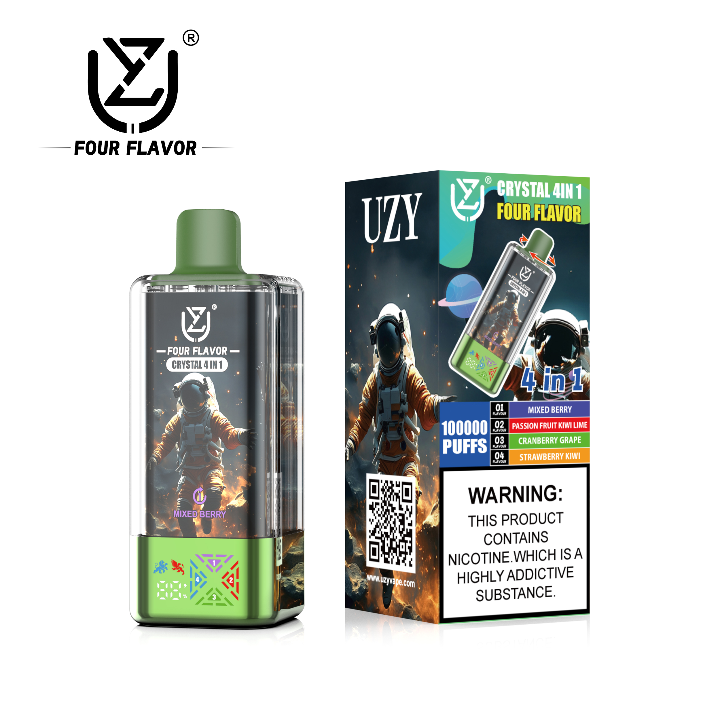 [Europe-DE01][Wholesale] UZY Crystal 100K 100000 Kit 56ml 4-in-1 Free Shipping