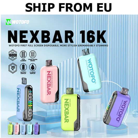 [EU SHIPPING] Authentic Wotofo nexBar 16K Full-Screen Kit 16000 Puffs