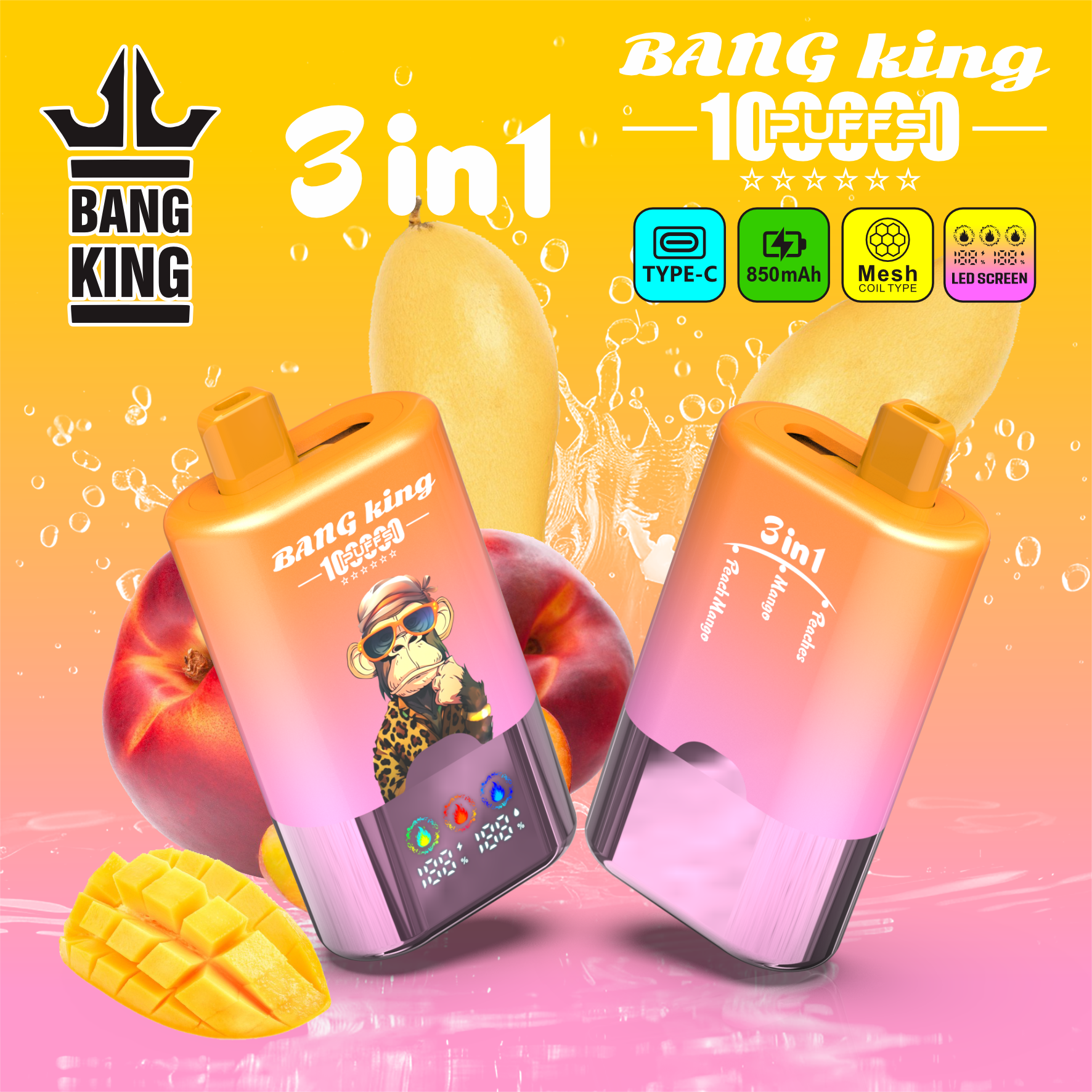 [Europe-DE02][Wholesale] Bang King 100K 100000 3-in-1 Kit Free Shipping