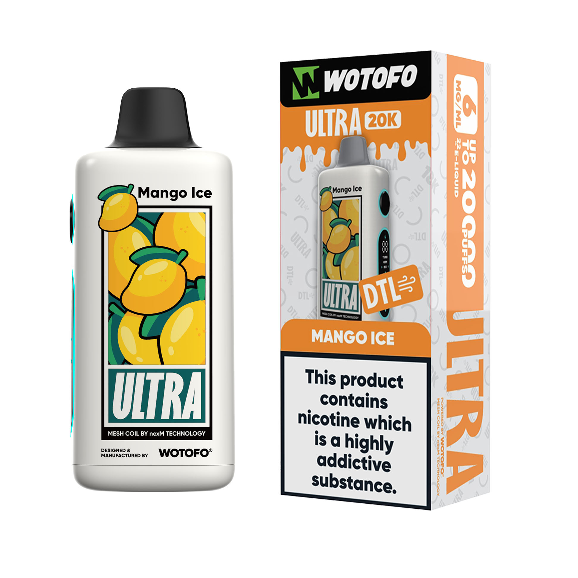 [Global-CN01][Clearance] Wotofo Ultra 20K 20000 Kit 22ml