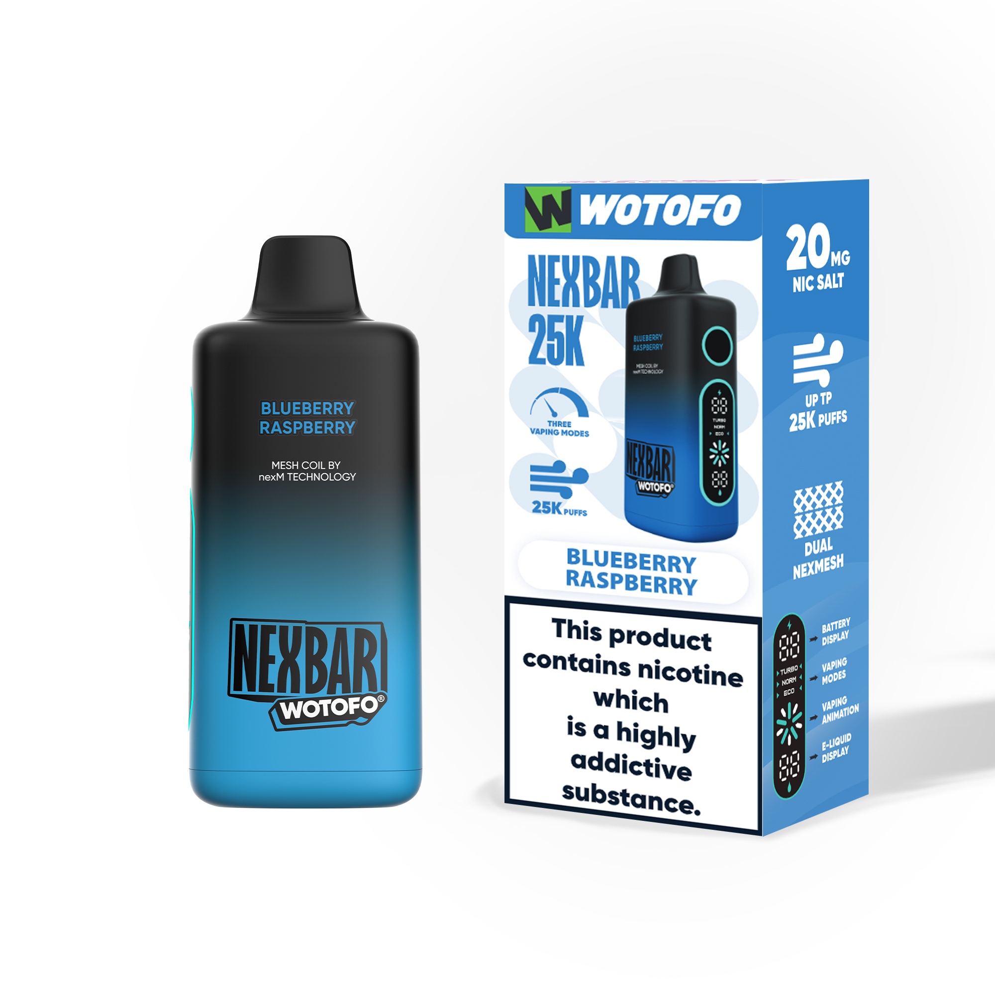 [Europe-DE01] Wotofo nexBAR 25K 25000 Kit 25ml