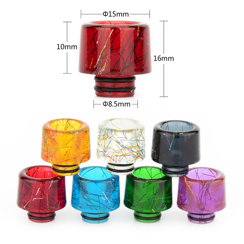[Global-CN02] Reewape Resin 510 Drip Tip Random Color (10pcs/pack)