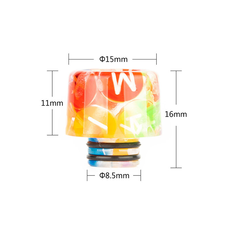 [Global-CN02] Reewape Resin 510 Drip Tip Random Color (10pcs/pack)
