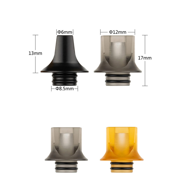 [Global-CN02] Reewape Resin 510 Drip Tip Random Color (10pcs/pack)