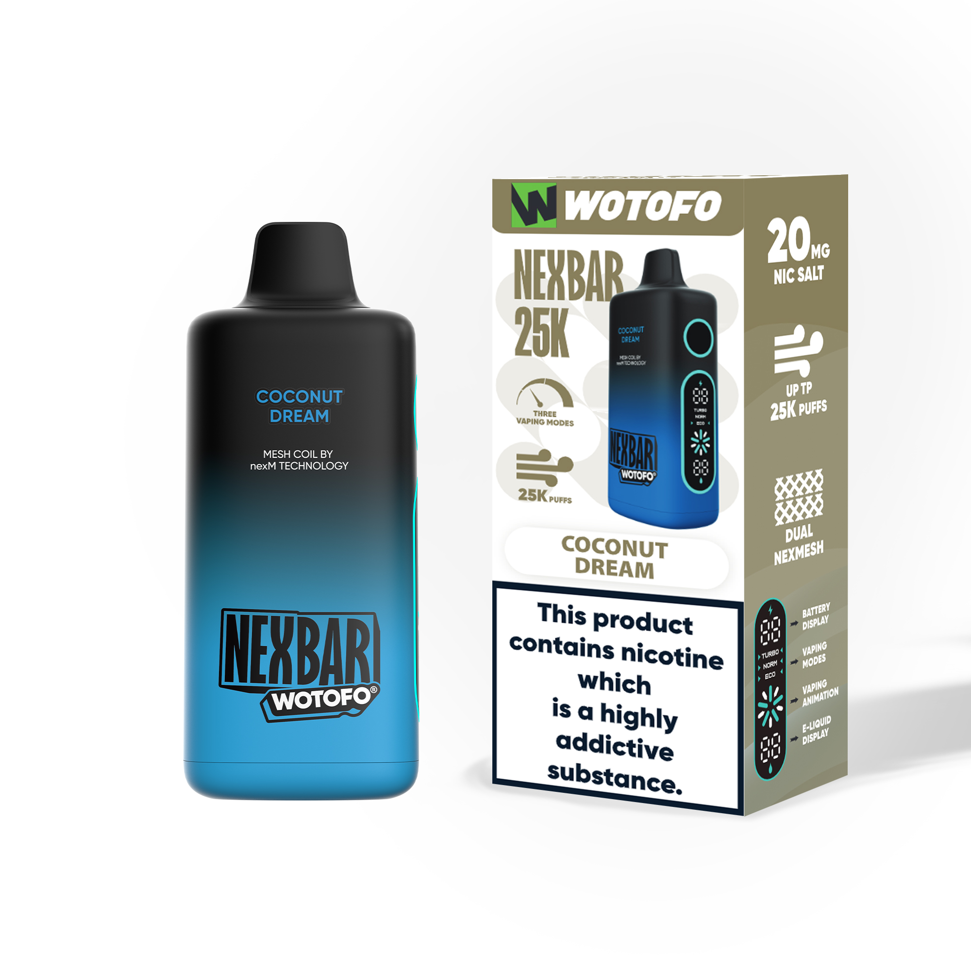[Europe-DE01] Wotofo nexBAR 25K 25000 Kit 25ml