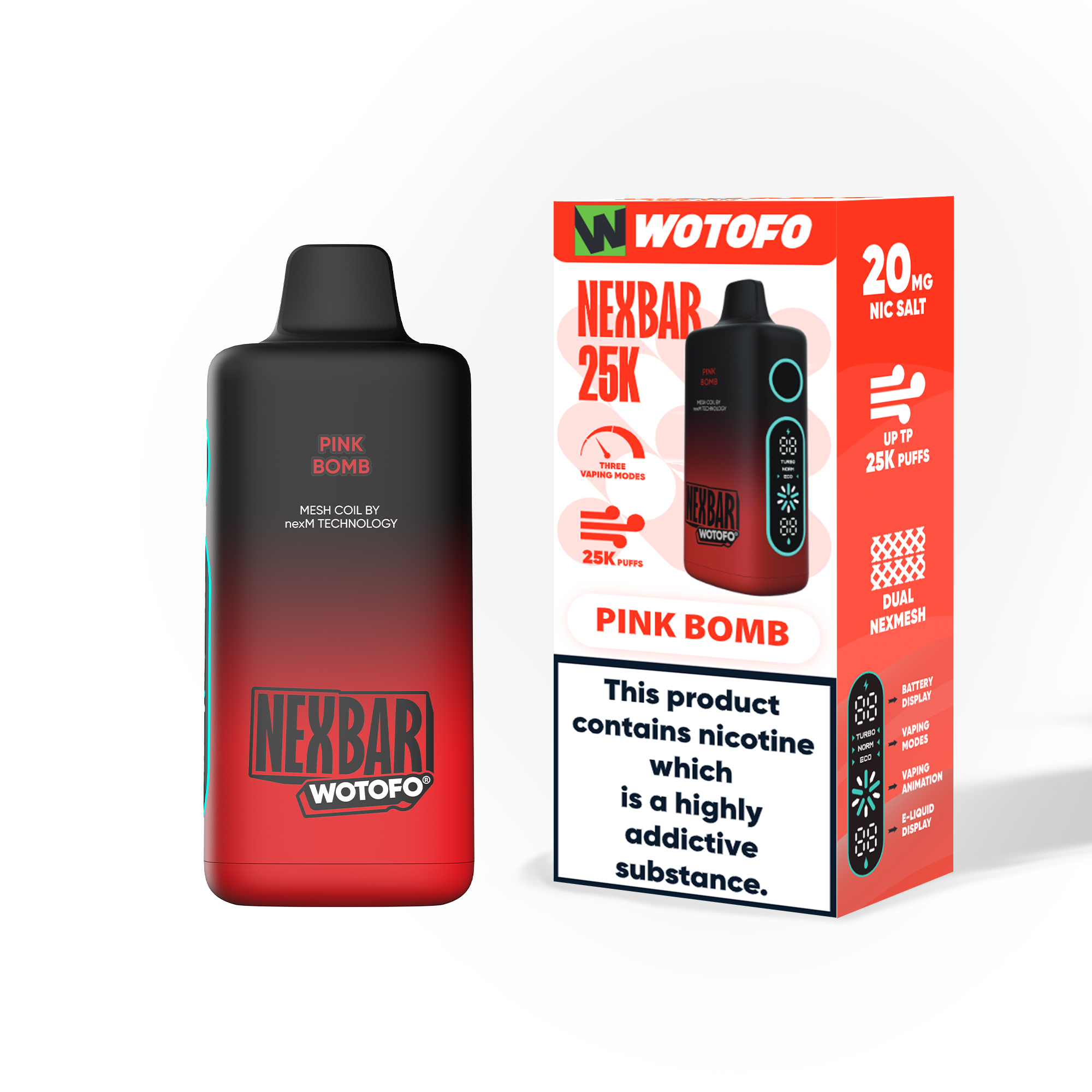 [Europe-DE01] Wotofo nexBAR 25K 25000 Kit 25ml