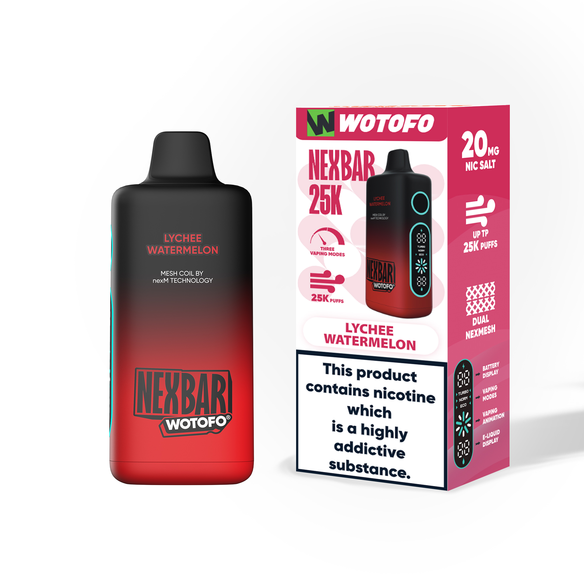 [Europe-DE01] Wotofo nexBAR 25K 25000 Kit 25ml