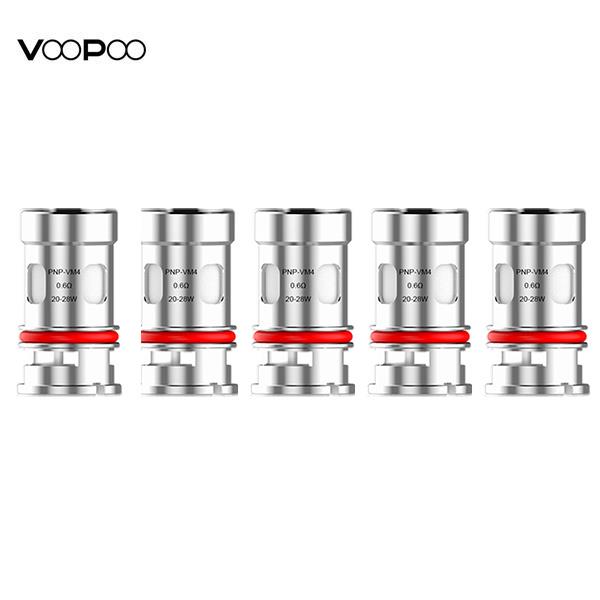 Authentic VOOPOO PnP-VM4 Coil Head 0.6ohm x 5